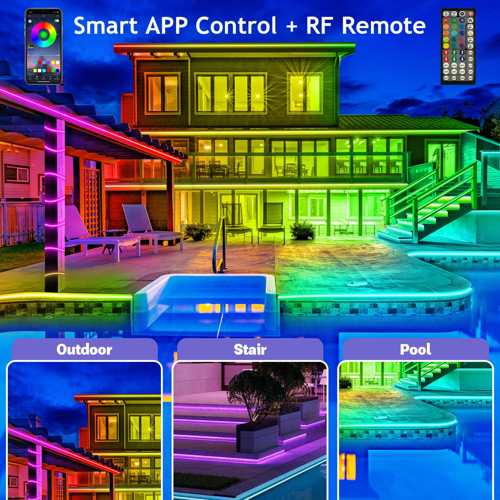 ๐
 Early Christmas 49%OFF - Smart Rainbow LED Permanent Outdoor Light - Smartlight ๐
