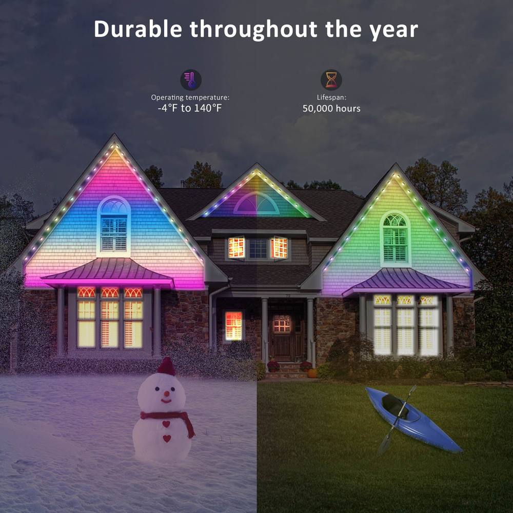 ๐
 Early Christmas 49%OFF - Smart Rainbow LED Permanent Outdoor Light - Smartlight ๐